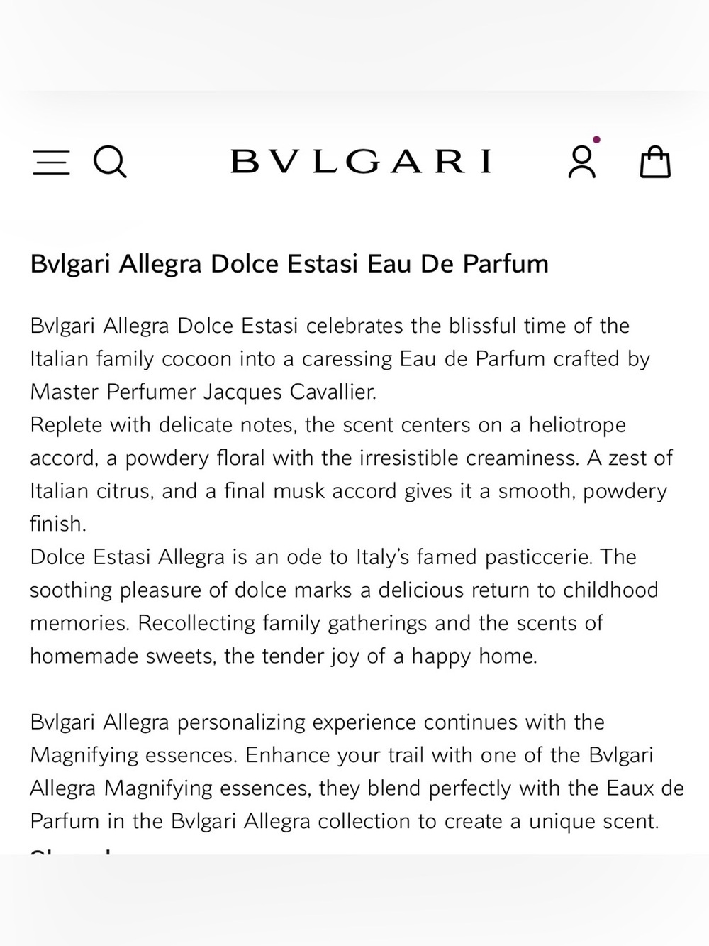 Bvlgari Allegra Dolce Estasi - Picture 7 of 7